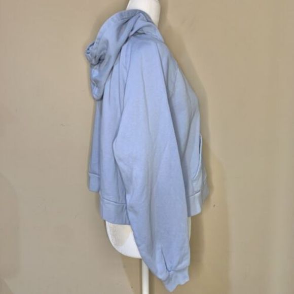 Sezane Hoodie Pullover Sweatshirt Sweat Pacey Sky Blue Women’s Size Extra Small - Picture 6 of 10